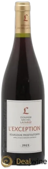 photo du vin Bourgogne Passetoutgrain L&Apos;Exception Lafarge