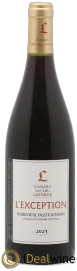 photo du vin Bourgogne Passetoutgrain L&Apos;Exception Lafarge