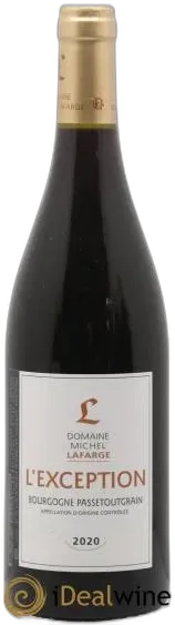 photo du vin Bourgogne Passetoutgrain L&Apos;Exception Lafarge