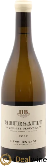 vue du vin Meursault 1er Cru les Genevrières Henri Boillot