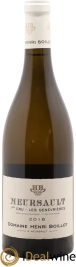vue du vin Meursault 1er Cru les Genevrières Henri Boillot