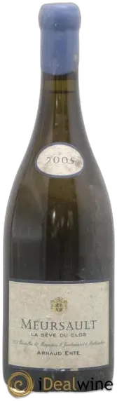 capture du vin Meursault la Sève du Clos Arnaud Ente