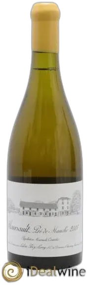 vue du vin Meursault Pré de Manche D&Apos;Auvenay