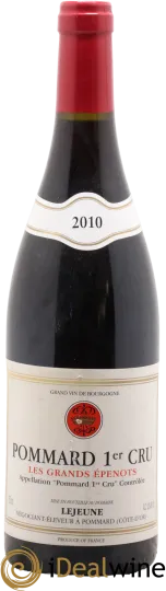 photo du vin Pommard 1er Cru les Grands Epenots Domaine Lejeune
