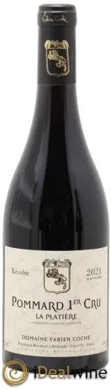 illustration du vin Pommard 1er Cru Platière Fabien Coche