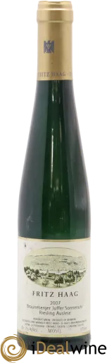 photos du vin Riesling Fritz Haag Brauneberger Juffer Sonnenuhr Auslese