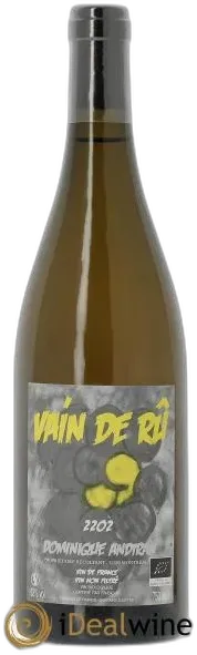 photo du vin Vin de France Vain de rû 1202 Domaine Andiran 2022