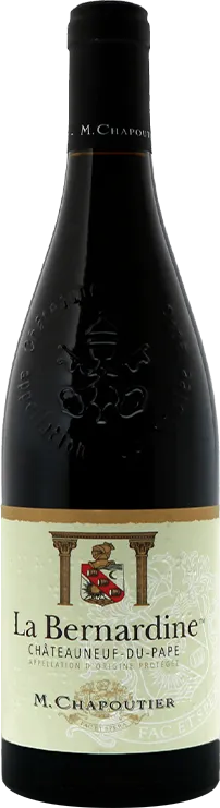 vue du vin m Chapoutier Châteauneuf-du-Pape la Bernardine