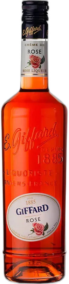 photo du vin Giffard Crème de Rose Étiquette Endommagée