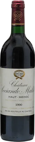 image du vin Château Sociando-Mallet Haut-Médoc Cru Bourgeois Rouge 1990