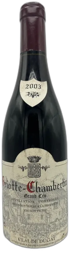 vue du vin Domaine Claude Dugat Griotte-Chambertin Grand Cru