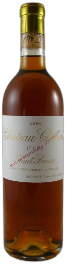 vue du vin Château Climens 1964
