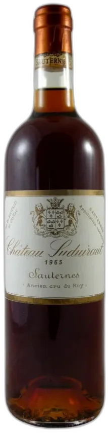 vue du vin Château Suduiraut 1965
