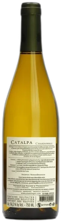 illustration du vin Catalpa Chardonnay Bodega Atamisque
