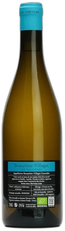 image du vin Beaujolais Blanc Pouliches Cheveau