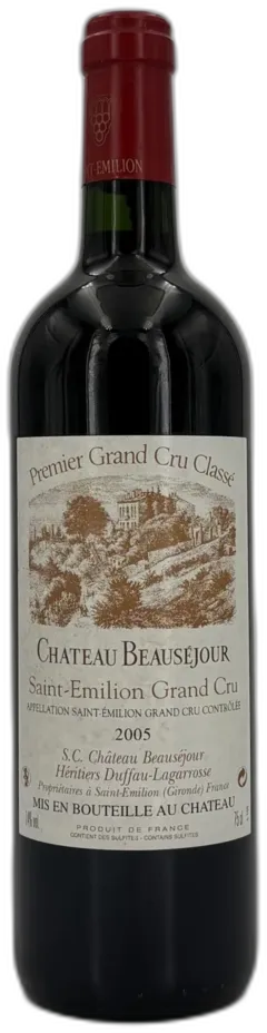 image du vin Château Beauséjour Duffau-Lagarrosse 2005 Saint-Emilion 1er Grand Cru Classé