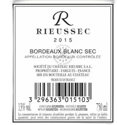 illustration du vin R de Rieussec