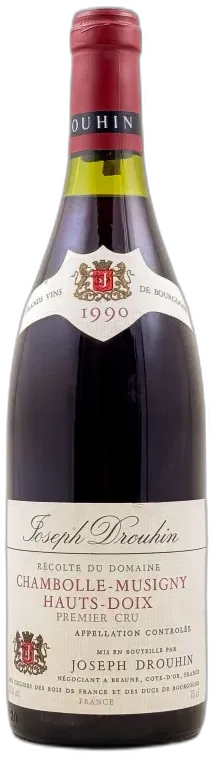 photo du vin Joseph Drouhin Chambolle Musigny 1er Cru "Hauts Doix" 1990