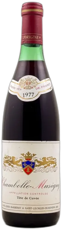 photo du vin Louis Barberet Chambolle Musigny 1977