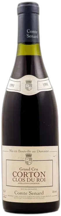 photo du vin Comte Sénard Corton "Clos du Roi" 1991