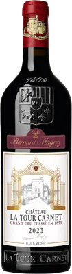 aperçu du vin Château la Tour Carnet 2020 4ème Cru Classé