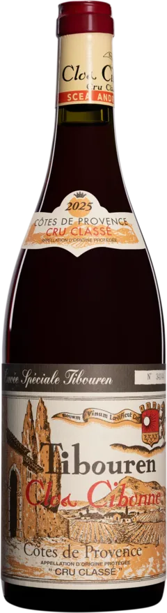 illustration du vin Clos Cibonne Côtes de Provence Cru Classé "Cuvée Spéciale Tibouren" Rouge 2025