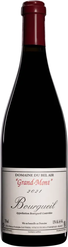 vue du vin Domaine du Bel Air Bourgueil "Grand Mont" Rouge 2021