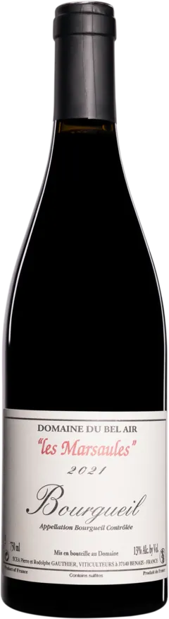 photos du vin Domaine du Bel Air Bourgueil "les Marsaules" Rouge 2021