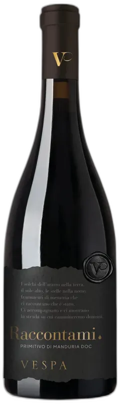 photo du vin Primitivo di Manduria Doc Raccontami Vespa Vignaioli Per Passione 2022