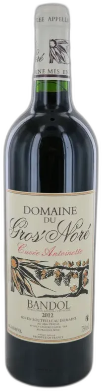 aperçu du vin Domaine Gros’Noré 2016 Bandol Rouge