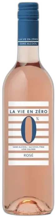 photo du vin la Vie en Zéro Sans Alcool Boisson a Base de Vin Désalcoolisé Rosé