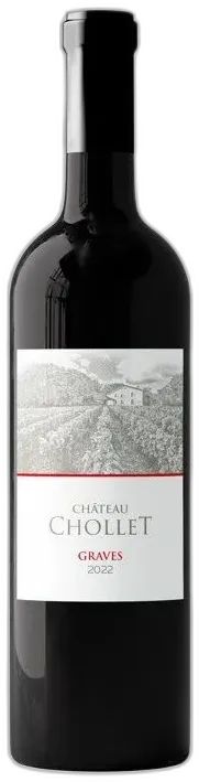aperçu du vin Château Chollet 2022 Graves Vin Rouge de Bordeaux