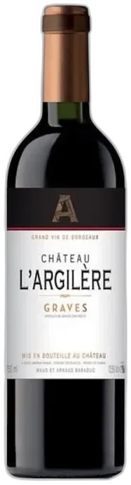 image du vin Château l’Argilere 2019 Graves Vin Rouge de Bordeaux