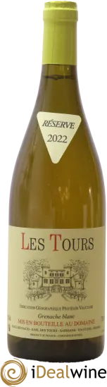 aperçu du vin Vaucluse les Tours Grenache Blanc Emmanuel Reynaud