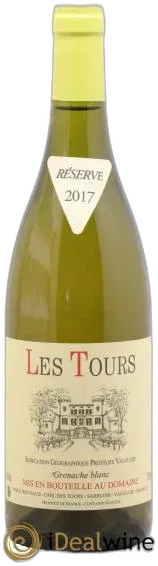 aperçu du vin Vaucluse les Tours Grenache Blanc Emmanuel Reynaud