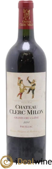 vue du vin Château Clerc Milon 5ème Grand Cru Classé