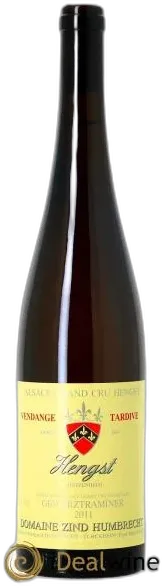 image du vin Alsace Gewurztraminer Grand Cru Hengst Vendanges Tardives Zind-Humbrecht