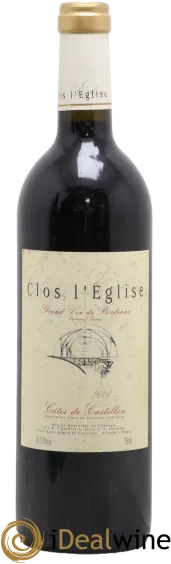 capture du vin Castillon-Côtes-de-Bordeaux Château Clos L&Apos;Eglise