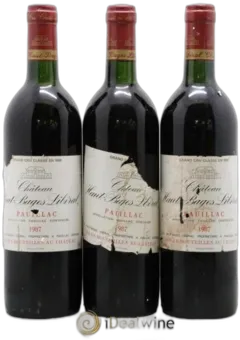 aperçu du vin Château Haut Bages Libéral 5ème Grand Cru Classé
