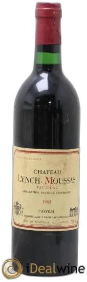 image du vin Château Lynch Moussas 5ème Grand Cru Classé