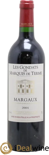 photo du vin Margaux les Gondats Marquis de Terme