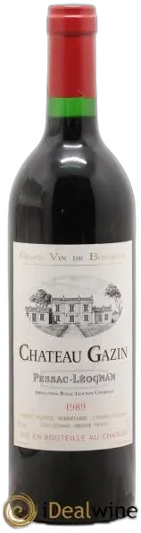 image du vin Pessac-Léognan Chateau Gazin