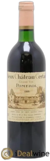 aperçu du vin Vieux Château Certan