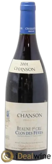 capture du vin Beaune 1er Cru Clos des Fèves Chanson