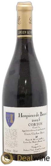 image du vin Corton Grand Cru Cuvée Charlotte Dumay Hospices de Beaune