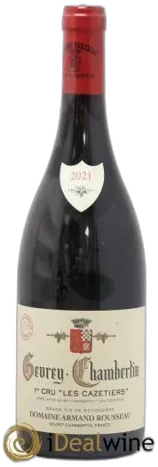 photo du vin Gevrey-Chambertin 1er Cru les Cazetiers Armand Rousseau
