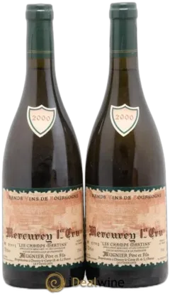 vue du vin Mercurey 1er Cru les Champs Martins Mugnier