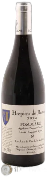 image du vin Pommard Cuvée Raymond Cyrot Jacqueline Cauvard les Amis du Clos de la Maladière Hospices de Beaune