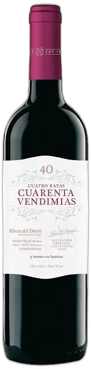 vue du vin Cuatro Rayas Cuarenta Vendimias