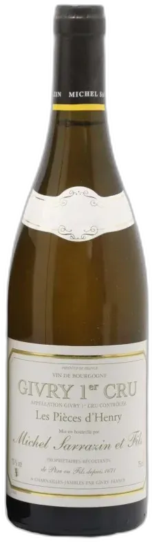 vue du vin Givry 1er Cru, les Pièces d’Henry Domaine Michel Sarrazin et Fils